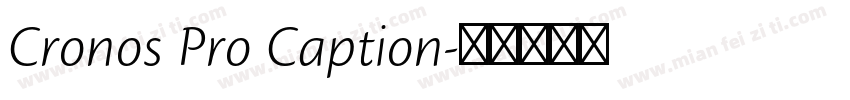 Cronos Pro Caption字体转换